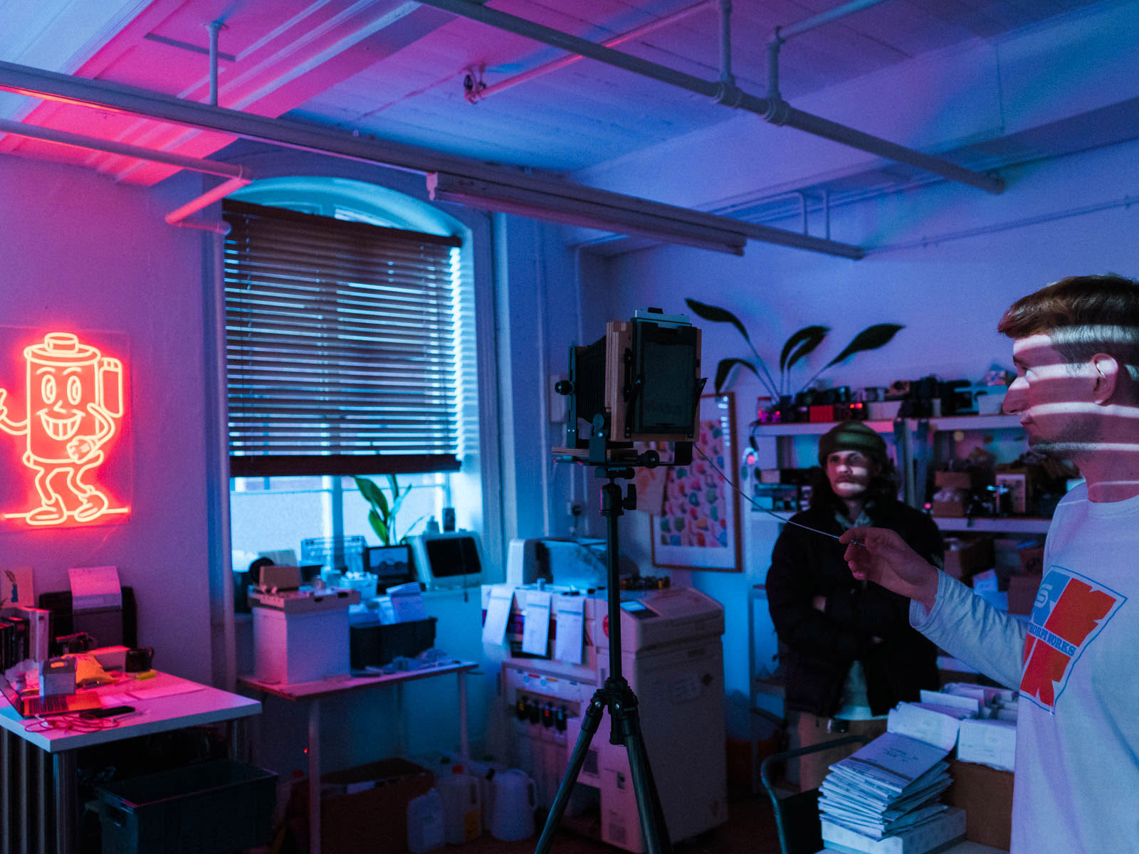 Developing 20 year expired 4x5” Film with waste chemicals.