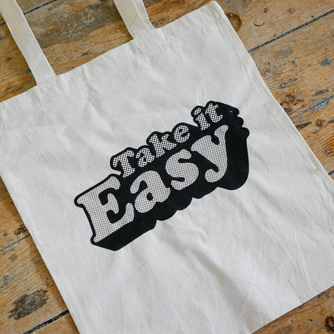 Take it Easy tote bag - double sided 