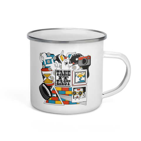Take It Easy x Lisa O' Hara Enamel Mug
