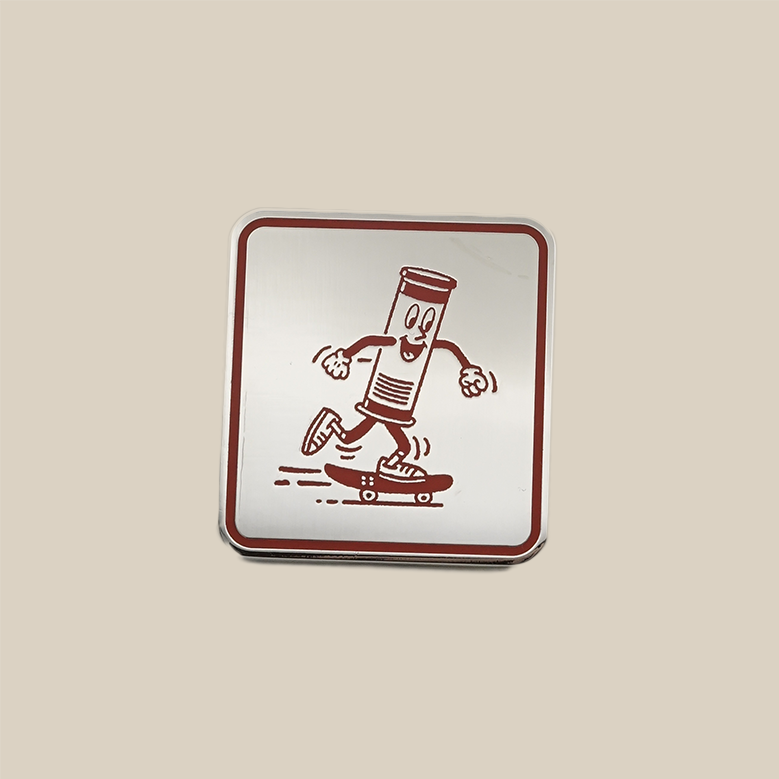 Take It Easy Skater Enamel Pin - Take It Easy Lab Ltd
