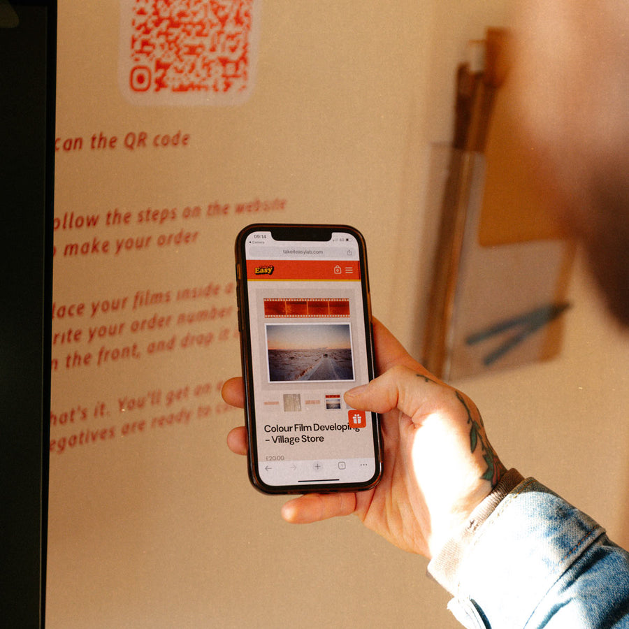 Order using the QR code