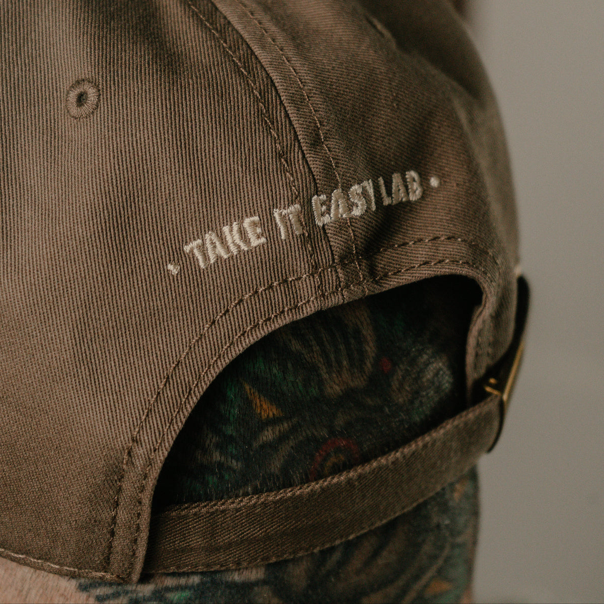 Take It Easy Lab Cap - Brown - Take It Easy Lab Ltd