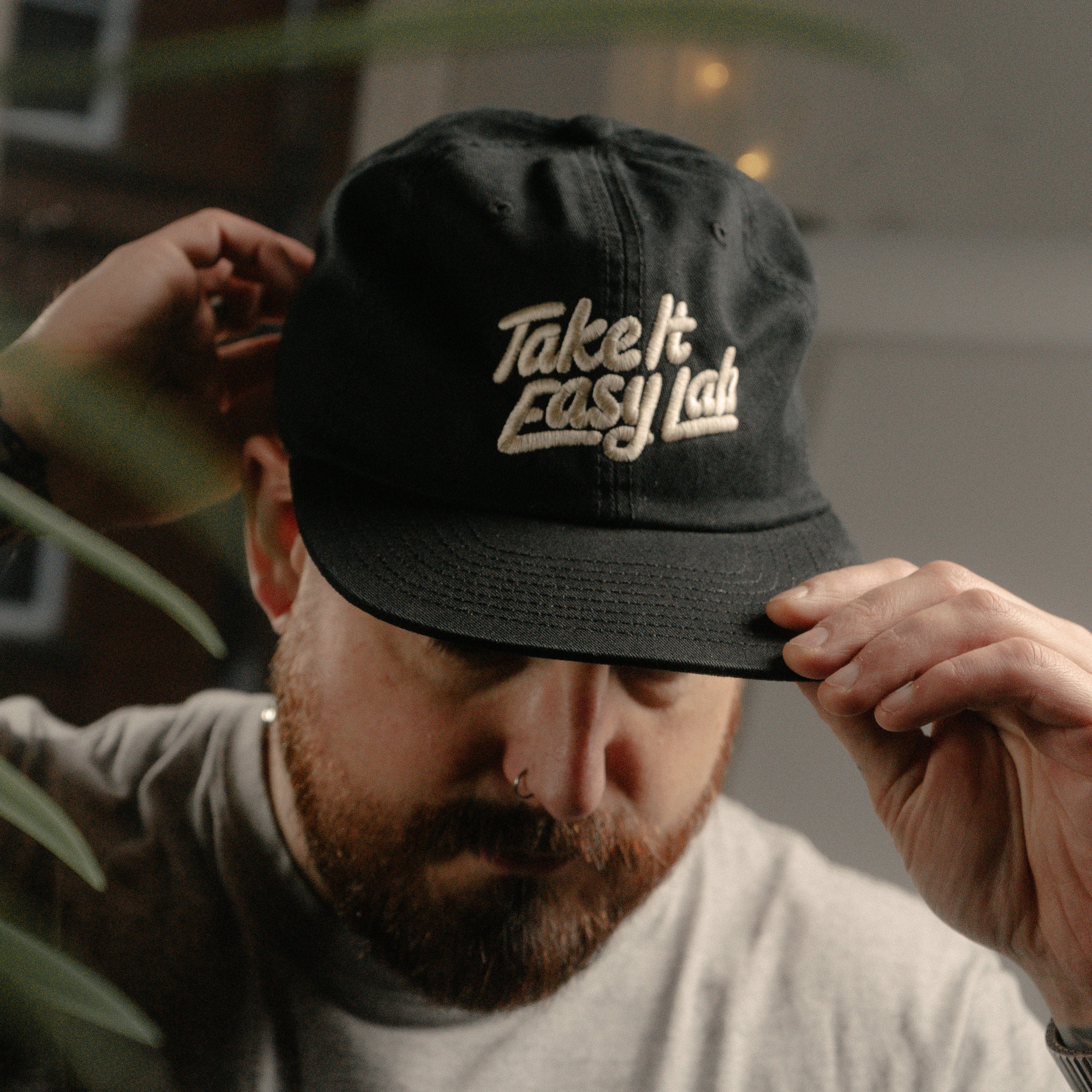 Take It Easy Lab Cap - Black - Take It Easy Lab Ltd