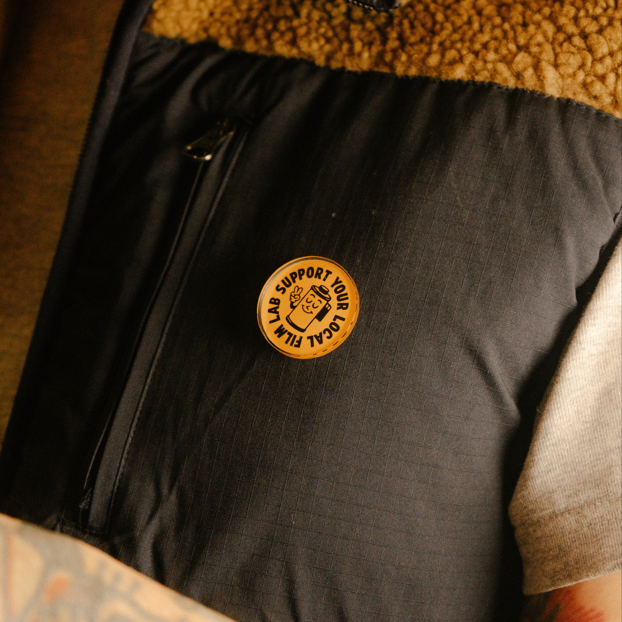 Logo Pin Badge - Yellow - Take It Easy Lab Ltd