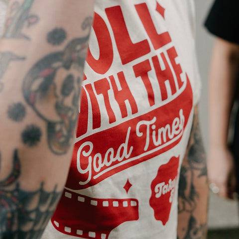 Roll With The Good Times Tee - Take It Easy Lab Ltd