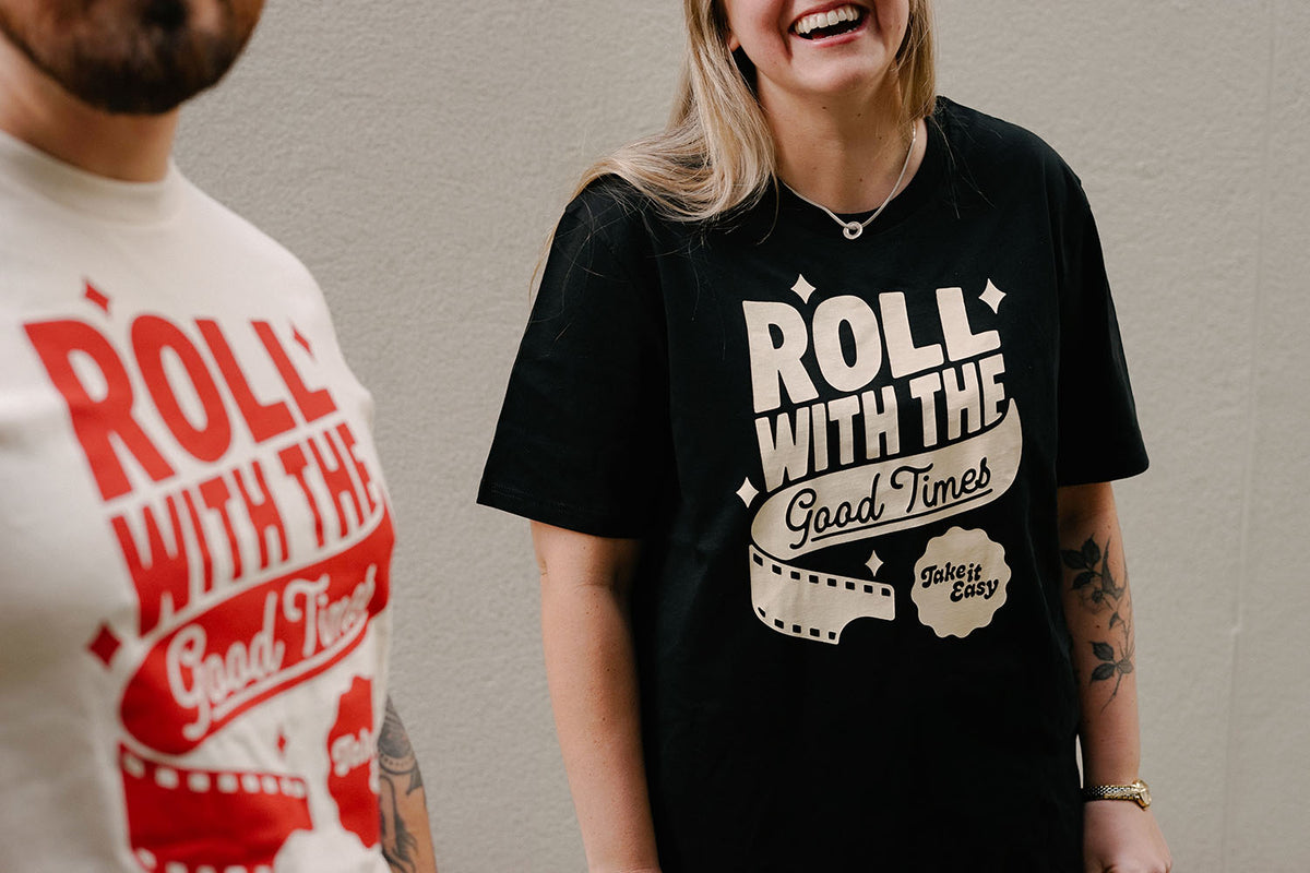 Roll With The Good Times Tee - Take It Easy Lab Ltd