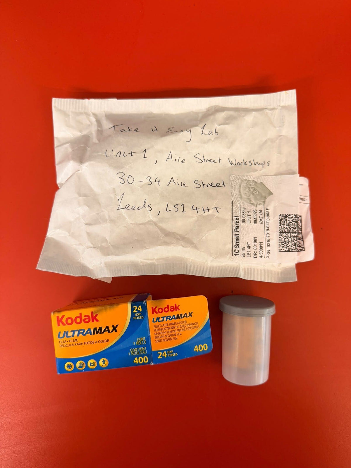 Unidentified film parcel