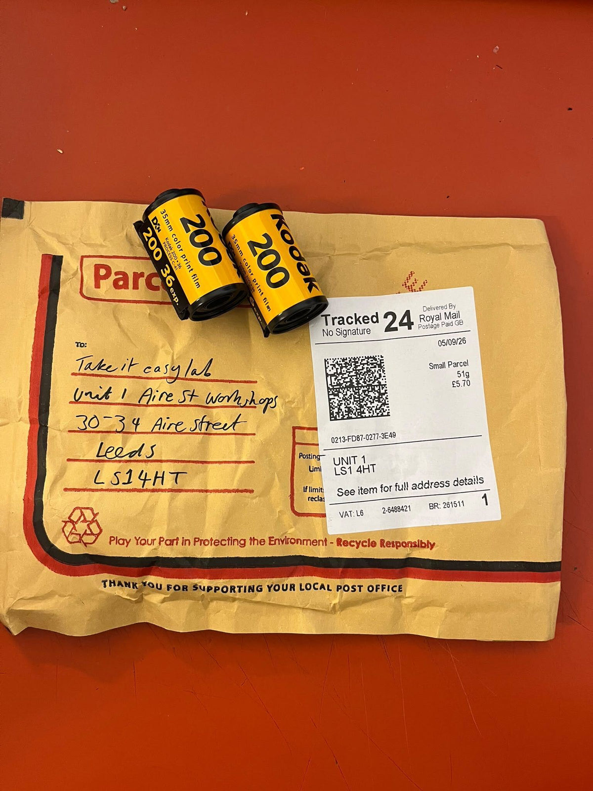 Unidentified film parcel