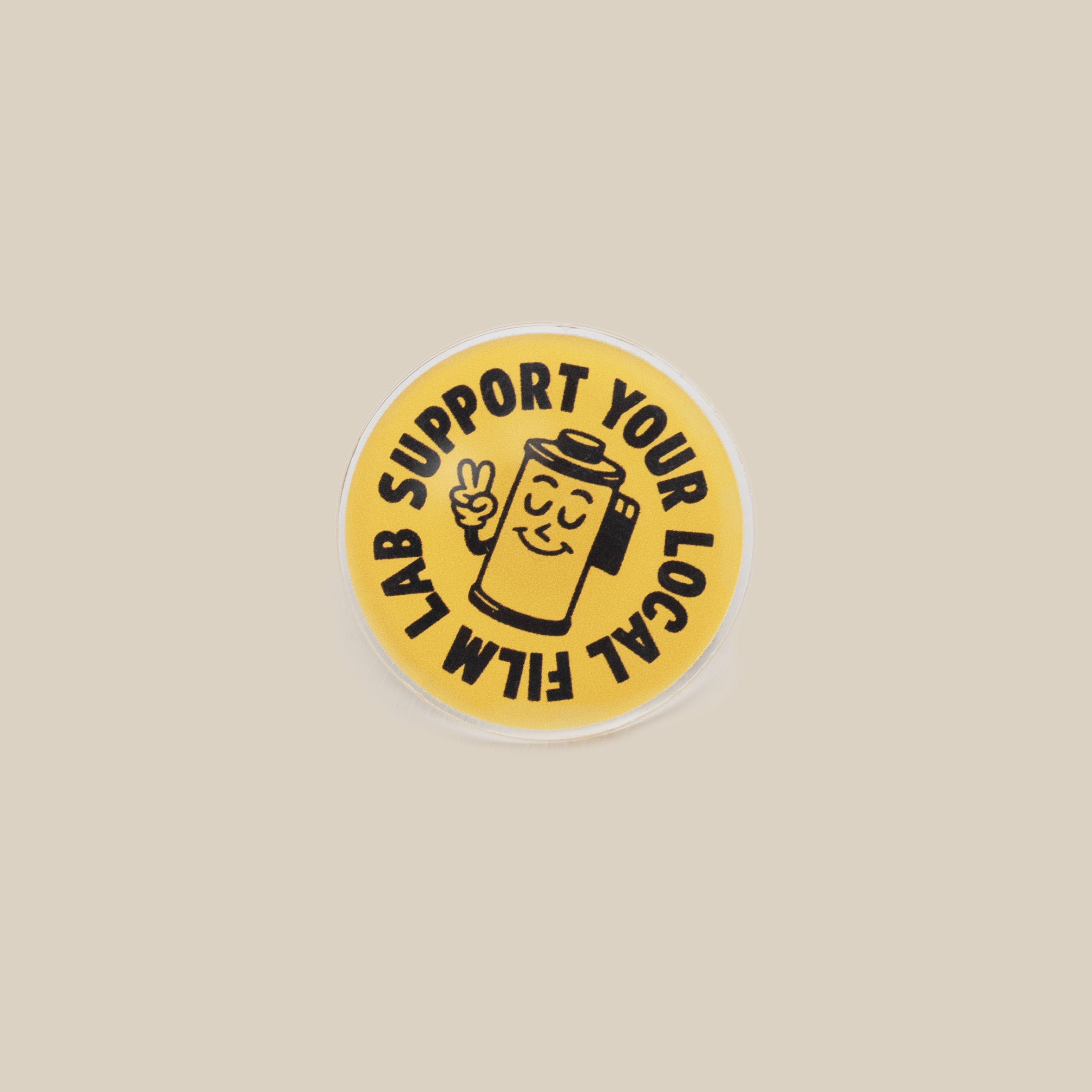 Logo Pin Badge - Yellow - Take It Easy Lab Ltd