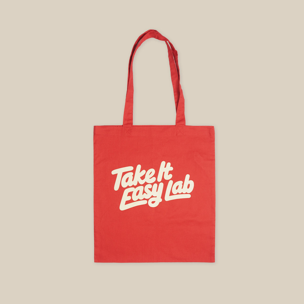 Pre-order: Red Logo Tote - Take It Easy Lab Ltd