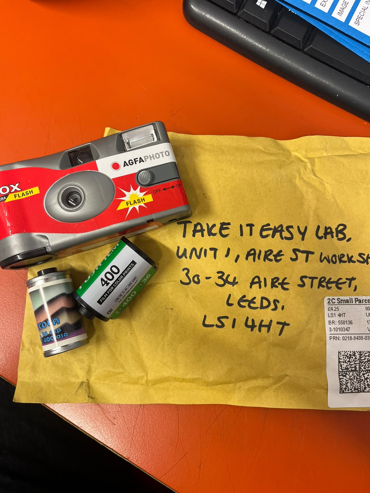 Unidentified film parcel