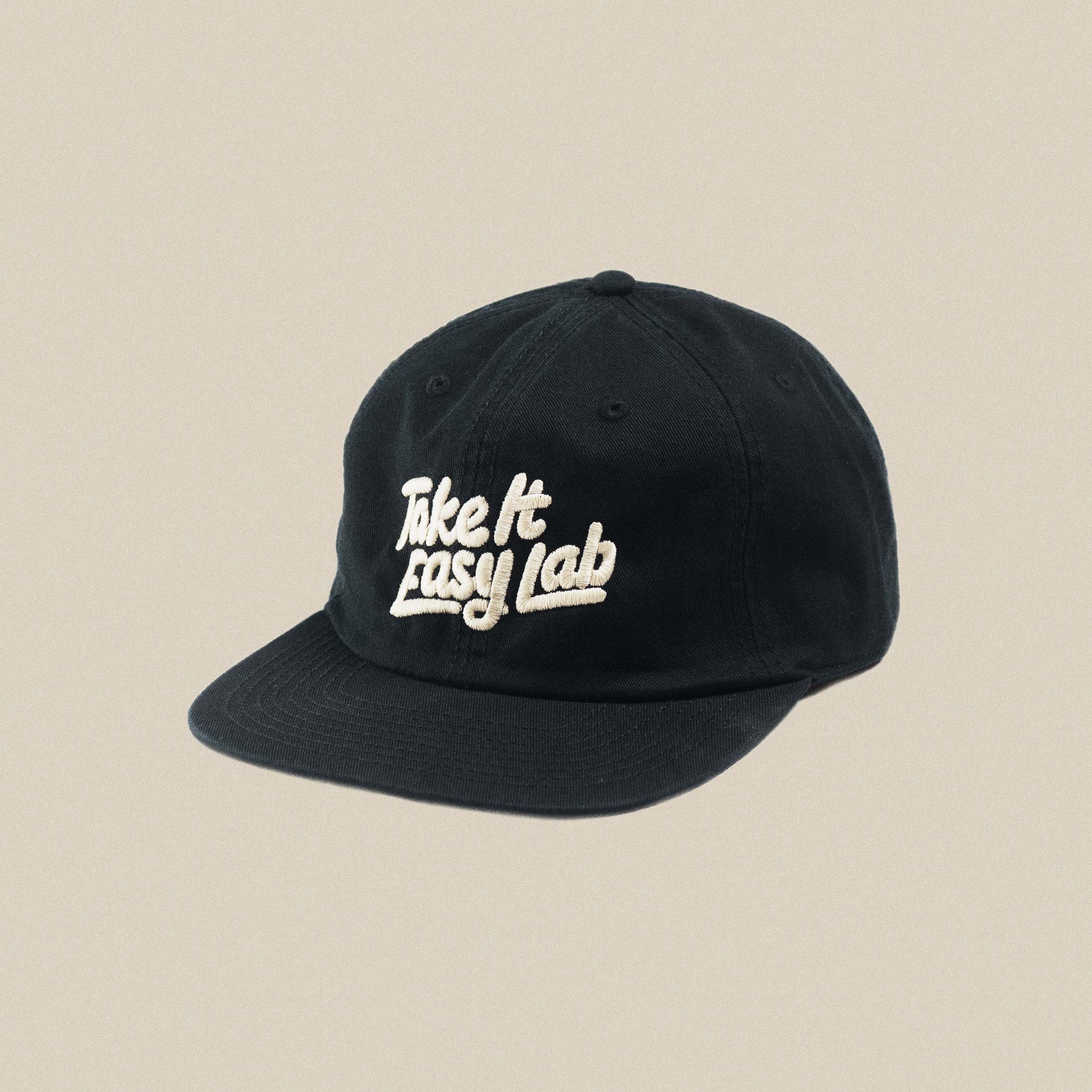 Take It Easy Lab Cap - Black - Take It Easy Lab Ltd