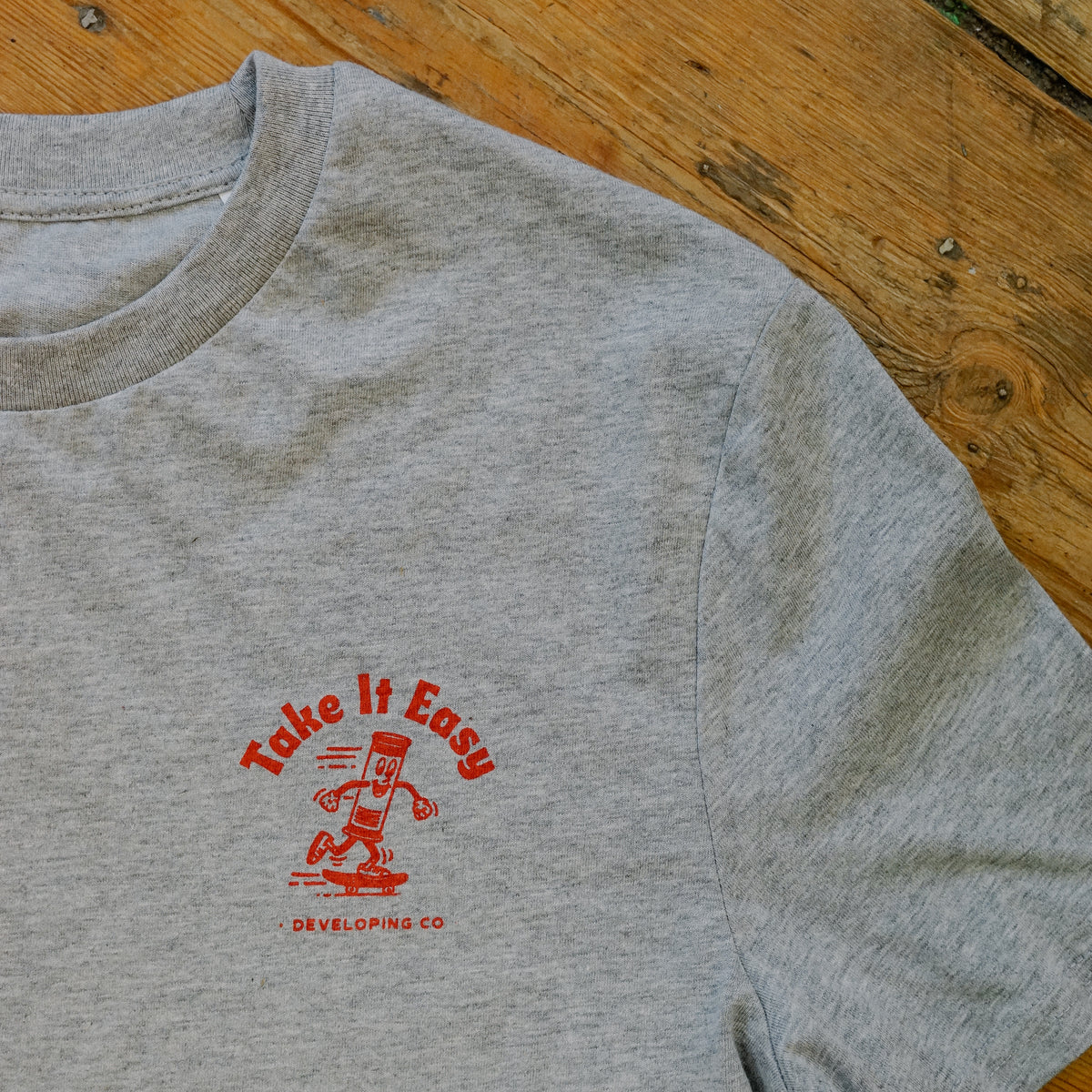 Don't Be Negative Tee - Grey - Take It Easy Lab Ltd