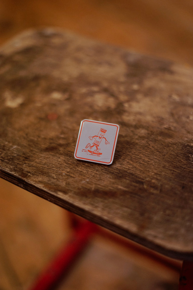 Take It Easy Skater Enamel Pin - Take It Easy Lab Ltd
