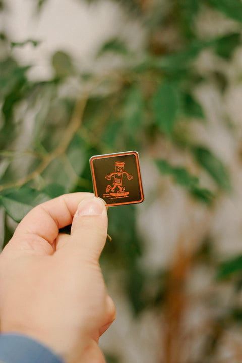 Take It Easy Skater Enamel Pin - Take It Easy Lab Ltd