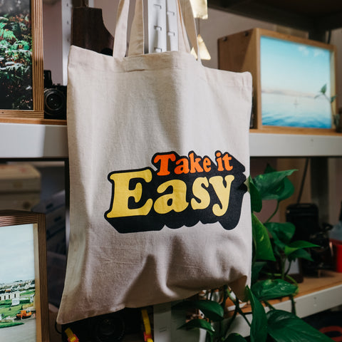 Retro Logo Tote Bag - Take It Easy Film Lab