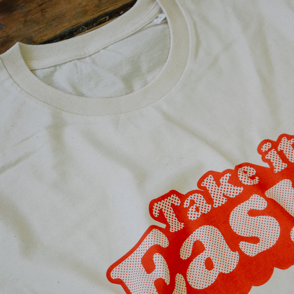 Halftone Retro Logo Tee - Take It Easy Lab Ltd