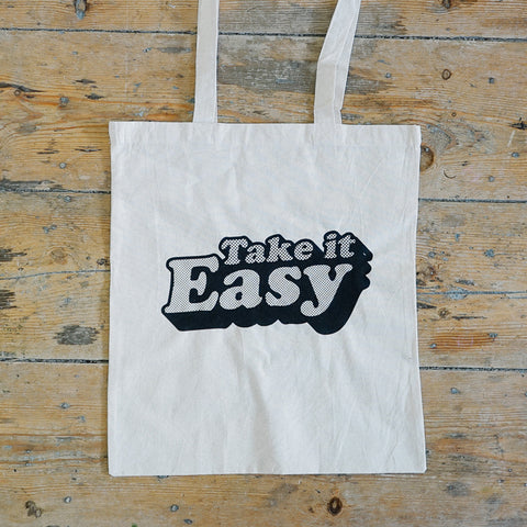 Take it Easy tote bag - double sided 